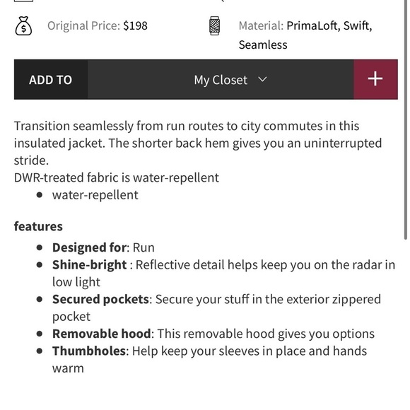 Lululemon Push Your Pace Jacket Porcelain Pink size 6 - Picture 13 of 13